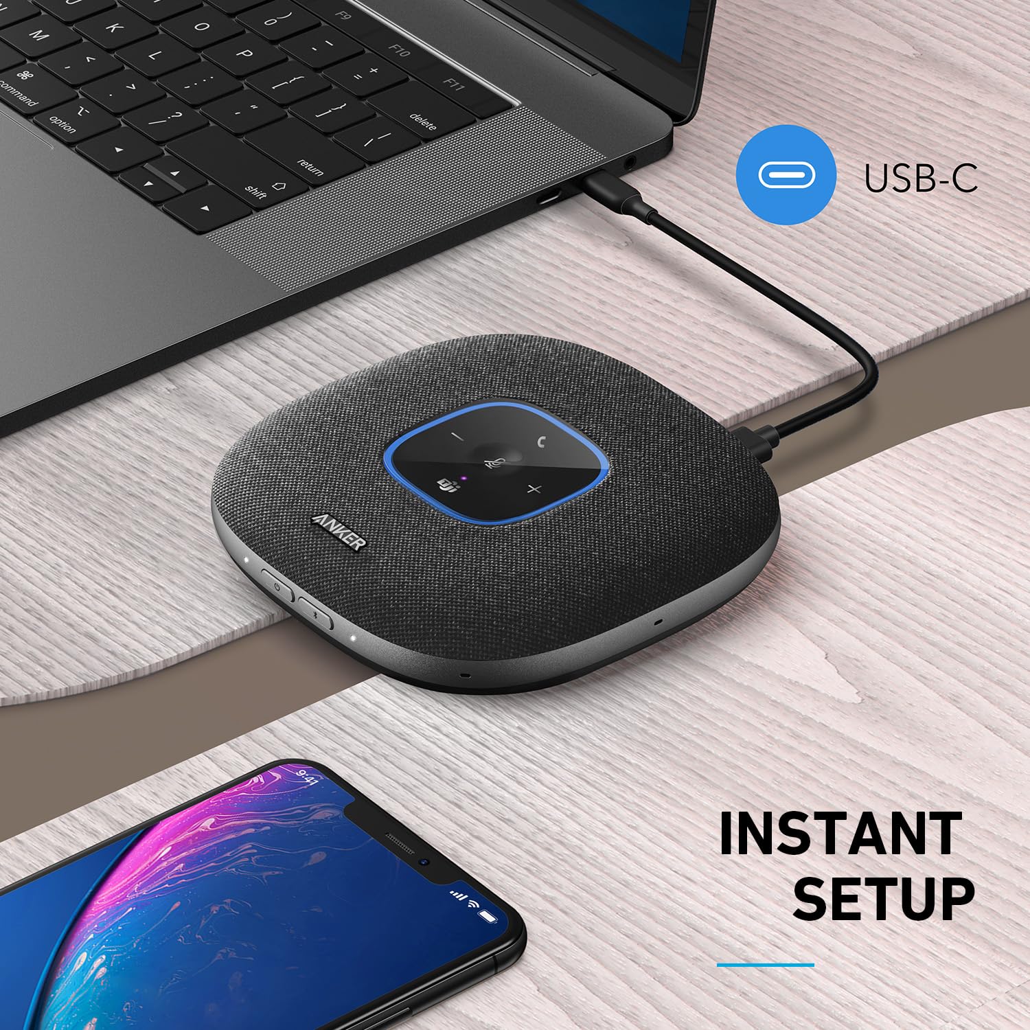 Anker PowerConf S3 MS Speakerphone with Microsoft Teams